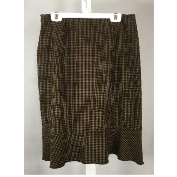 Brown Check Skirt - Picture 4 of 4